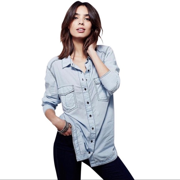 Free People Tops - LAST CHANCE: Free People Last Chance Button Blouse